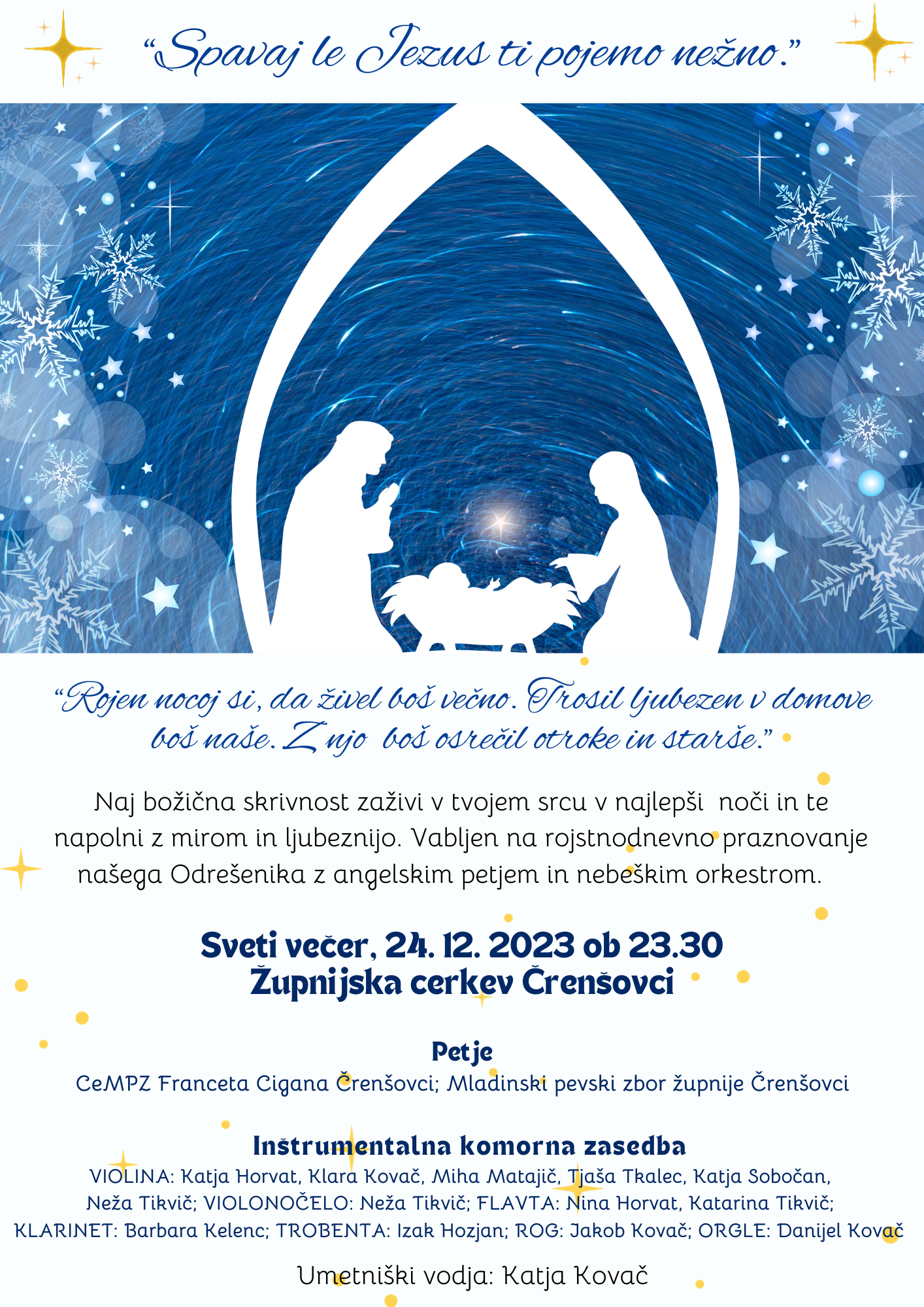 Sveti večer 2023 Črenšovci